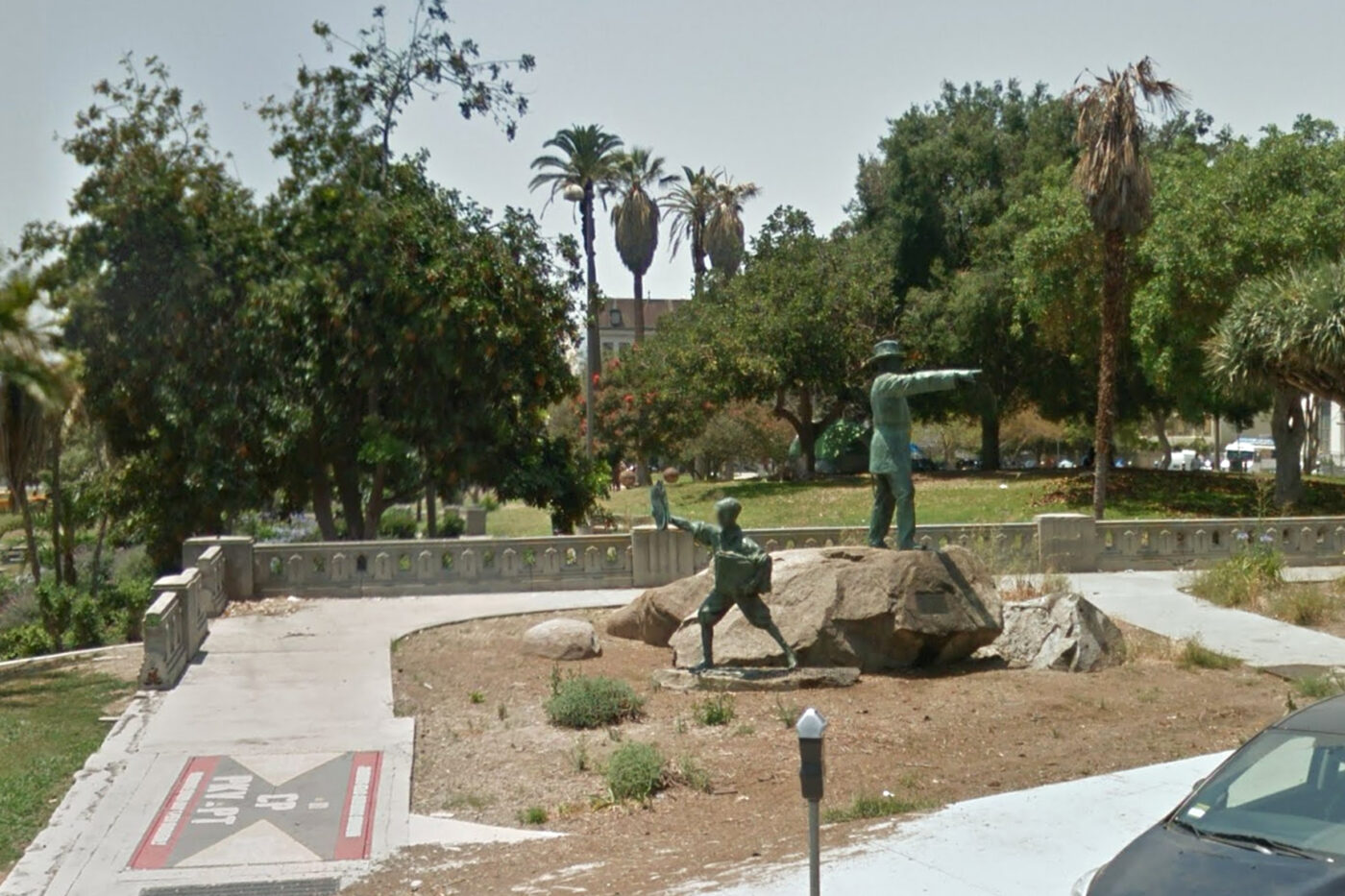 51. Newsboy, from The Otis Memorial. MacArthur Park, Los Angeles, California
